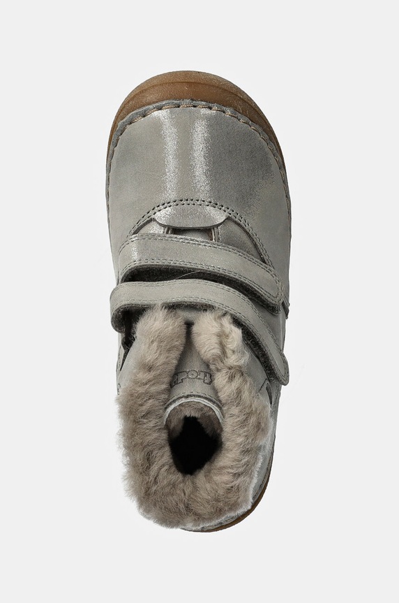 Froddo buty zimowe skórzane dziecięce PAIX UP WINTER G2110143.G.25.28 srebrny