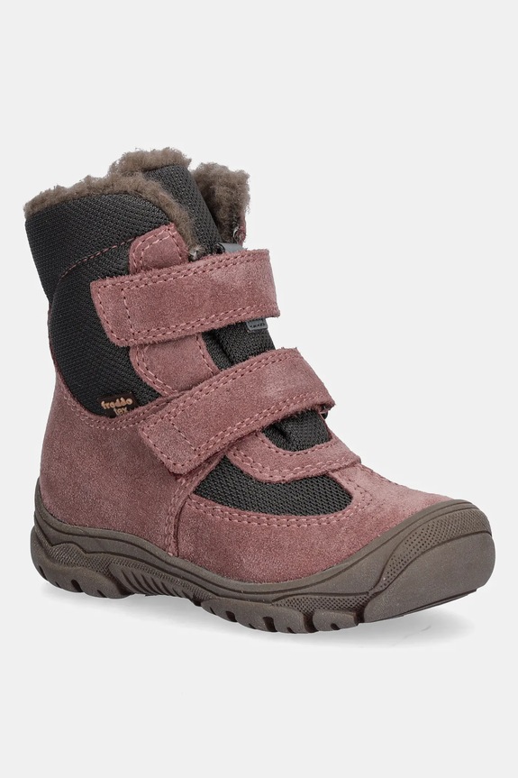 Παιδικές χειμερινές μπότες Froddo LINZ WOOL TEX HIGH υφασμάτινο ροζ G3160229.G.25.30