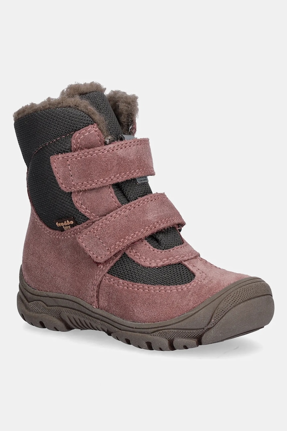 Παιδικές χειμερινές μπότες Froddo LINZ WOOL TEX HIGH υφασμάτινο ροζ G3160229.G.25.30