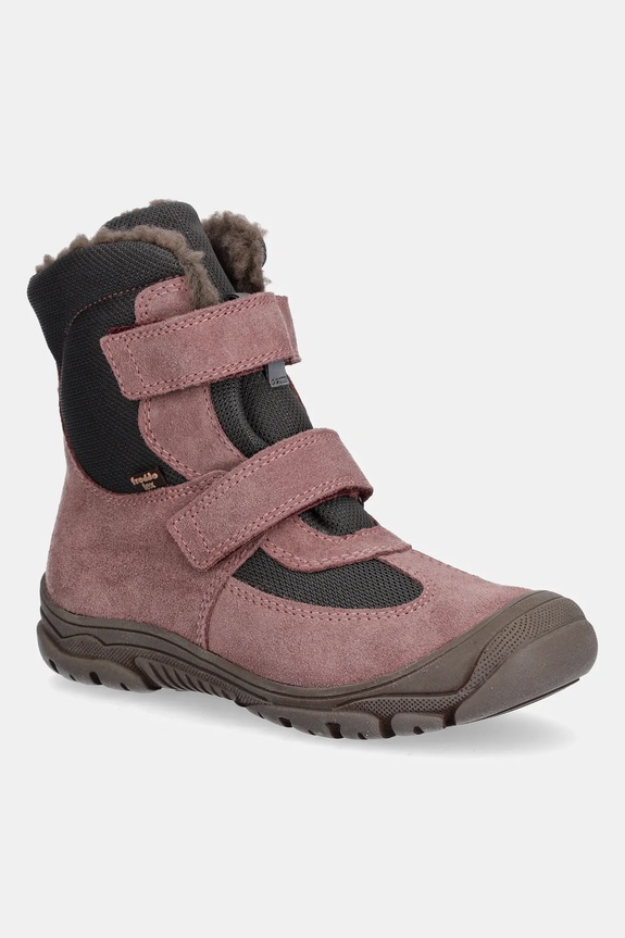 Παιδικές μπότες χιονιού Froddo LINZ WOOL TEX HIGH υφασμάτινο ροζ G3160229.G.31.35