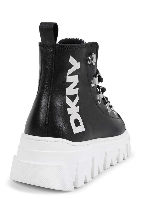 Fete Dkny ghete din piele pentru copii D60879.36.39 negru