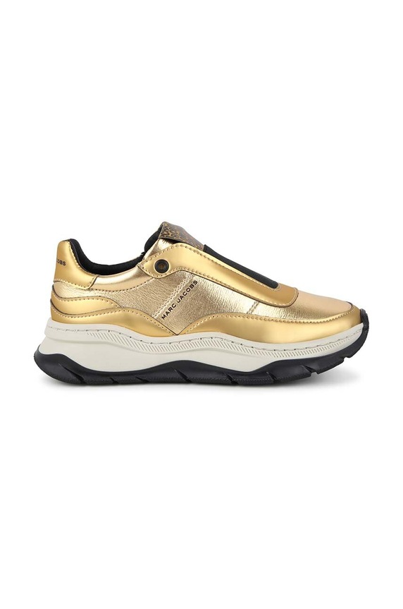 Marc Jacobs gyerek bőr sportcipő W60375.36.37 arany AW24