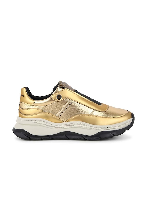 Marc Jacobs gyerek bőr sportcipő W60375.36.37 arany AW24