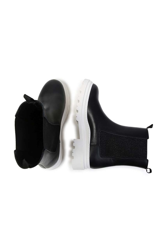 Karl Lagerfeld cizme chelsea din piele pentru copii Z30308.36.39