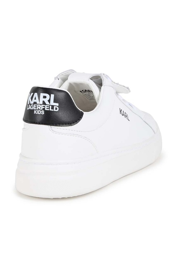 Κοριτσίστικα Παιδικά δερμάτινα sneakers Karl Lagerfeld Z30313.36.39 λευκό