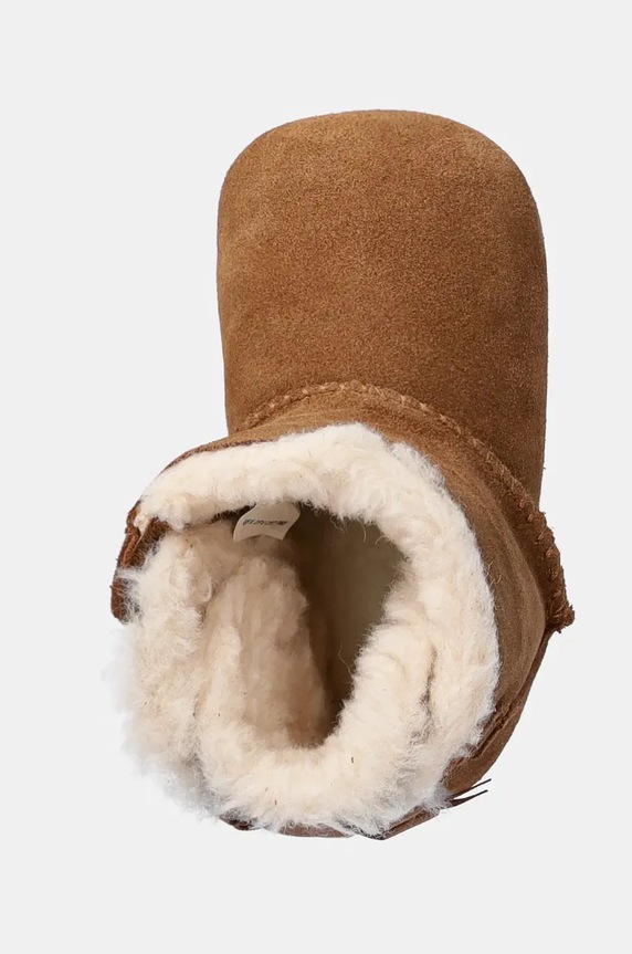 Βρεφικά παπούτσια σουέτ UGG BABY BAILEY BOW καφέ 1157692I