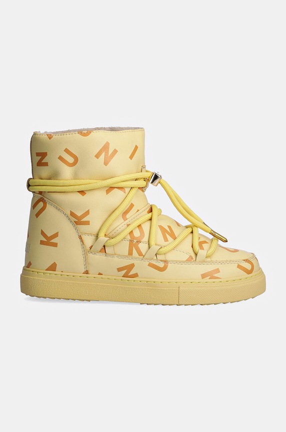 Παιδικές μπότες χιονιού Inuikii FULL LEATHER PRINT 65202.088 κίτρινο AW24