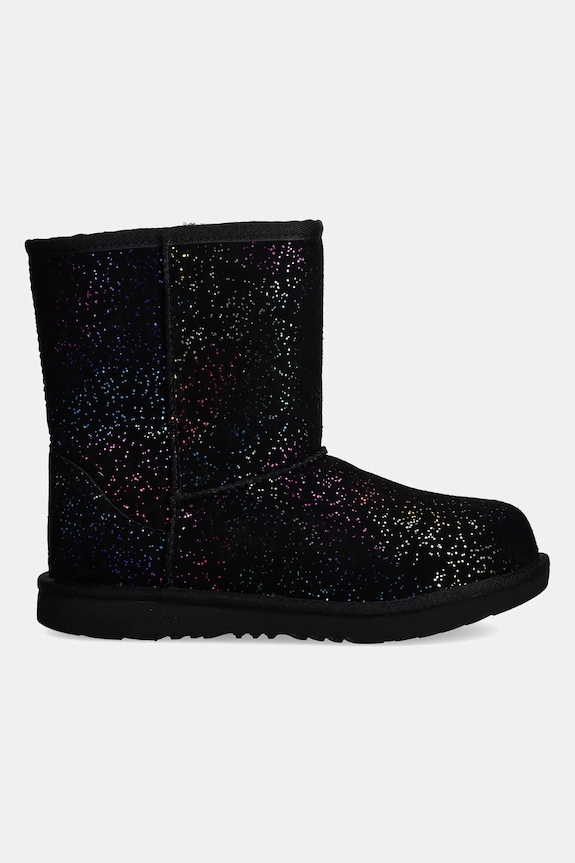 Dětské semišové sněhule UGG KIDS CLASSIC II SHIMMER SKY 1157708K černá AW24