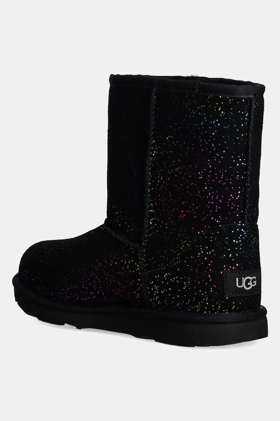 DÍVKA Dětské semišové sněhule UGG KIDS CLASSIC II SHIMMER SKY 1157708K černá
