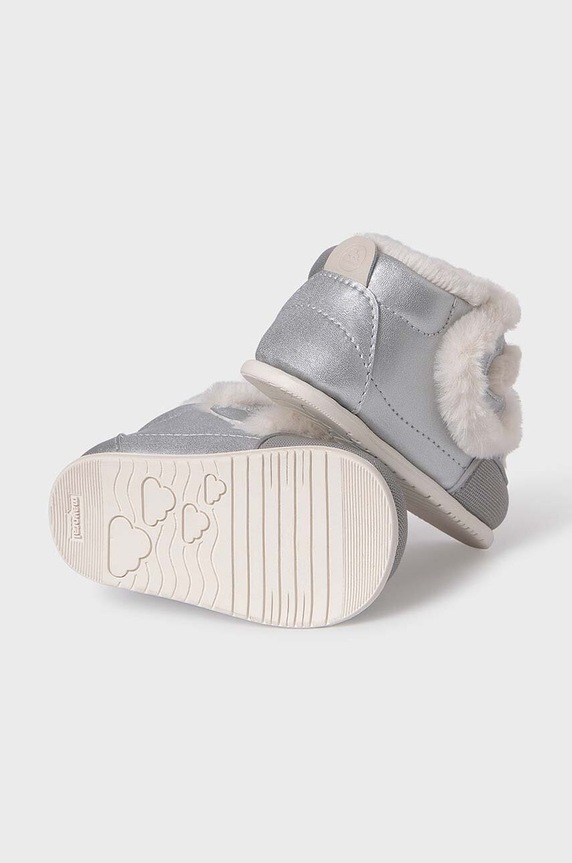 Dziewczynka Mayoral buty zimowe niemowlęce 42468.21B.Baby srebrny