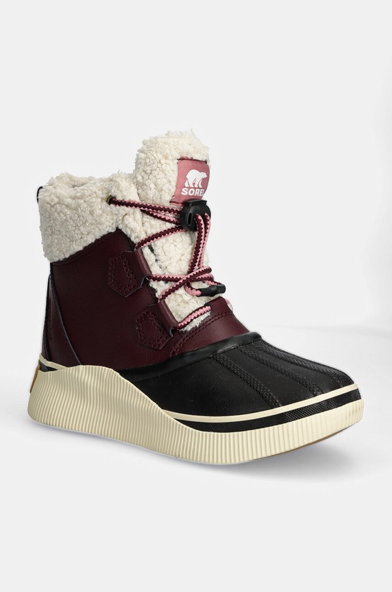 Sorel buty zimowe dziecięce YOUTH OUT N ABOUT I tekstylny fioletowy 2101321.G