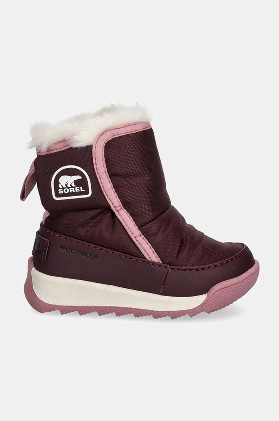 Sorel śniegowce dziecięce TODDLER WHITNEY II 2101342.G fioletowy AW24