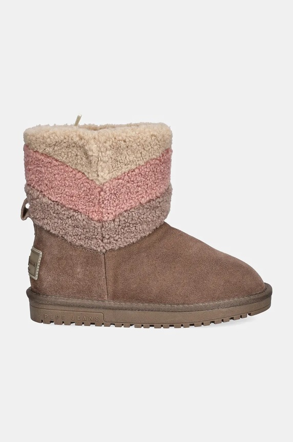 Παιδικές μπότες χιονιού Pepe Jeans DISS FUR PGS50201 μπεζ AW24
