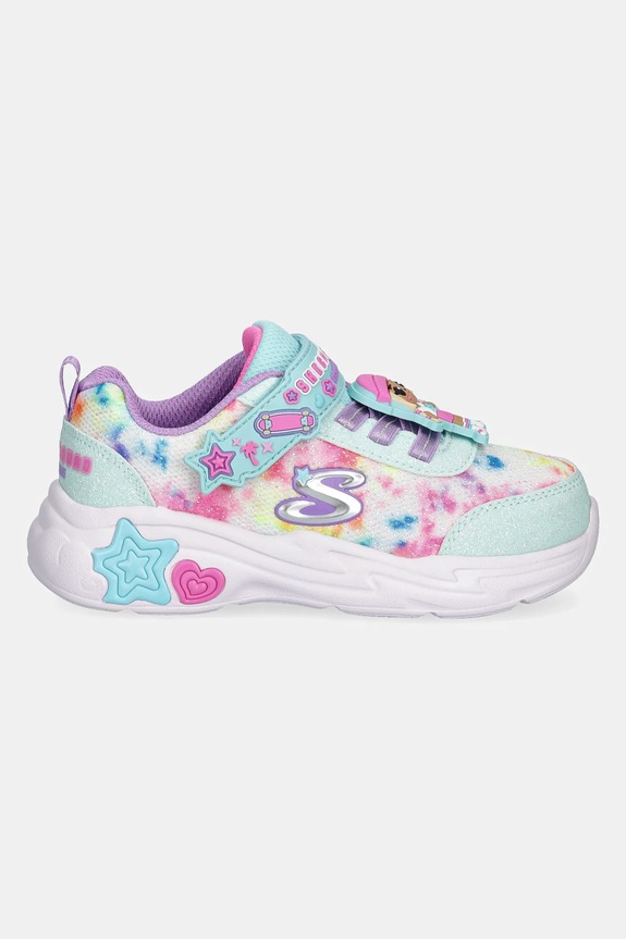 Skechers sneakers pentru copii SNUGGLE SNEAKS 302214N turcoaz SS25