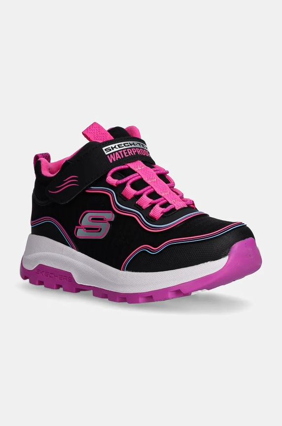 Skechers gyerek téli csizma STORM BLAZER textil fekete 303451L
