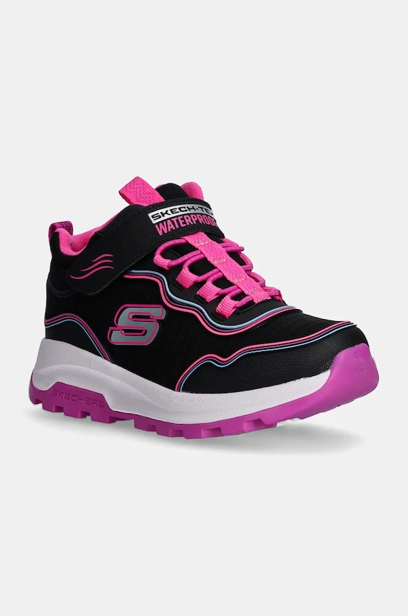 Skechers gyerek téli csizma STORM BLAZER textil fekete 303451L