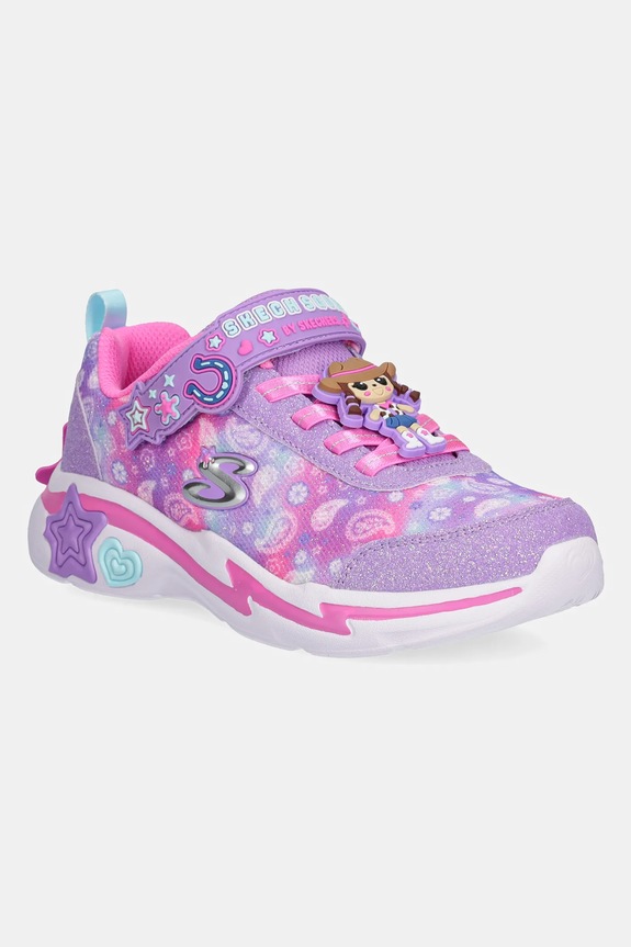 Παιδικά sneakers Skechers SNUGGLE SNEAKS συνθετικό μωβ 302214L