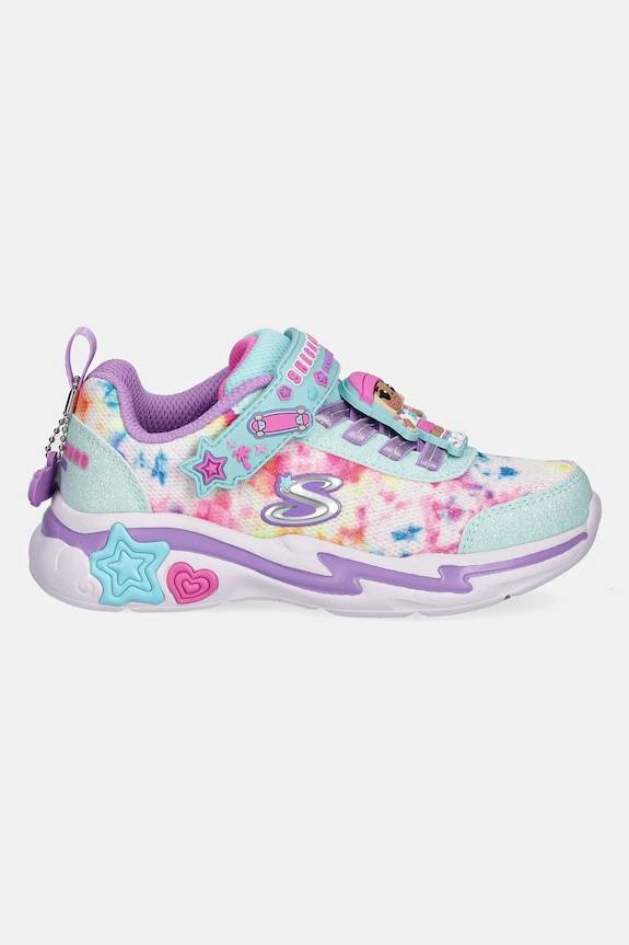 Skechers sneakersy dziecięce SNUGGLE SNEAKS 302214L turkusowy AW25