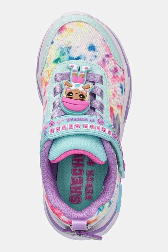 Skechers sneakersy dziecięce SNUGGLE SNEAKS turkusowy 302214L