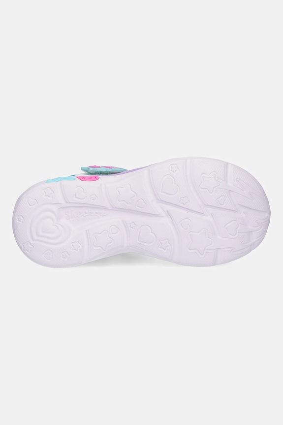 Skechers sneakersy dziecięce SNUGGLE SNEAKS 302214L turkusowy