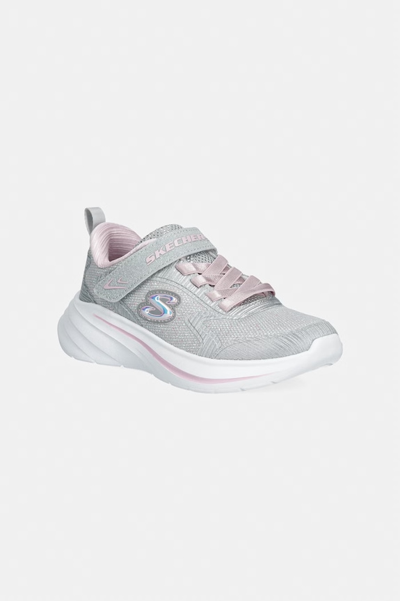 Detské tenisky Skechers WAVE 92 nízky strieborná 303557L