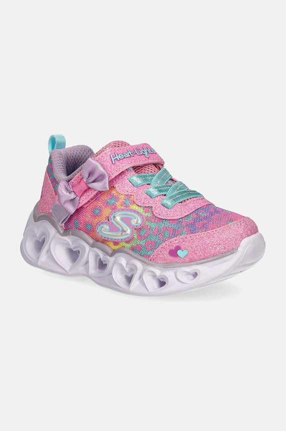 Skechers sneakers pentru copii HEART LIGHTS textil roz 302088N