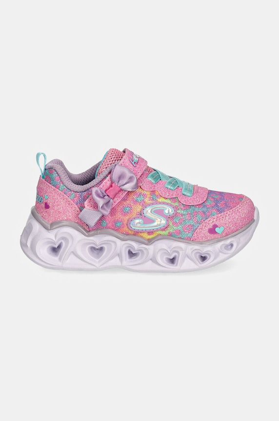 Skechers sneakers pentru copii HEART LIGHTS 302088N roz SS26