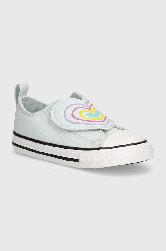 Converse tenisi copii CHUCK TAYLOR AS ONE STRAP mic de statură albastru A08380C