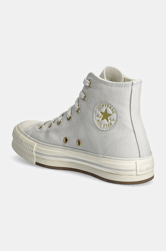 Dievča Detské tenisky Converse CHUCK TAYLOR ALL STAR EVA LIFT A10382C sivá