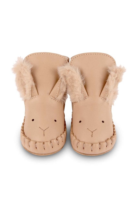 Donsje scarpe in pelle neonato/a Kapi Exclusive Booties Fluffy Bunny arancione 1028103.