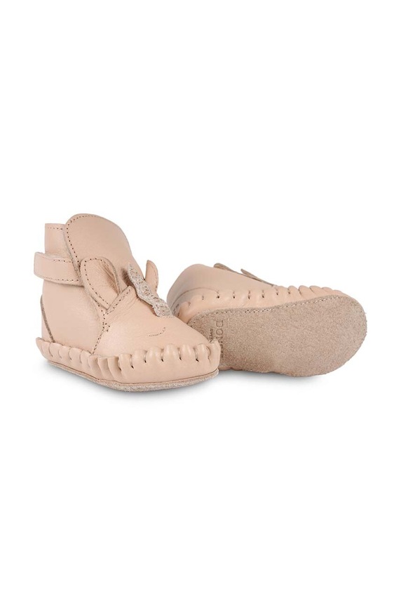 Kojenecké kožené boty Donsje Kapi Special Booties Unicorn jemné zateplení růžová 1028305.
