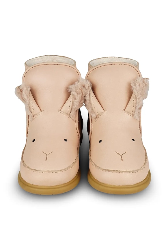 Παιδικές δερμάτινες χειμερινές μπότες Donsje Dubu Exclusive Shoes Fluffy Bunny 1500502. πορτοκαλί AW24