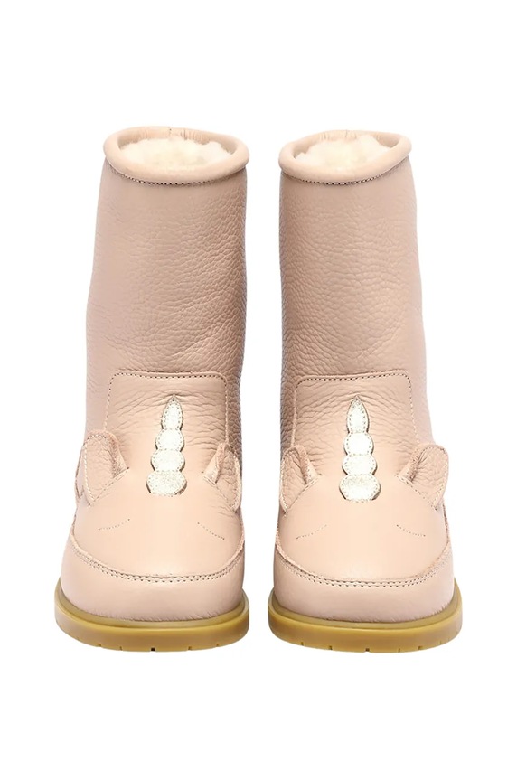 Dětské kožené zimní boty Donsje Wadudu Special Boots Unicorn růžová 2022109.29.33