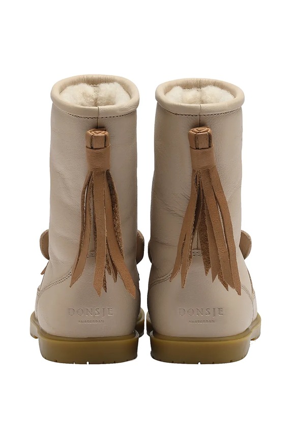 Detské zimné kožené topánky Donsje Wadudu Special Boots Horse 2122021.29.33 béžová