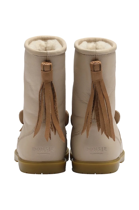 Detské zimné kožené topánky Donsje Wadudu Special Boots Horse 2122021.29.33 béžová