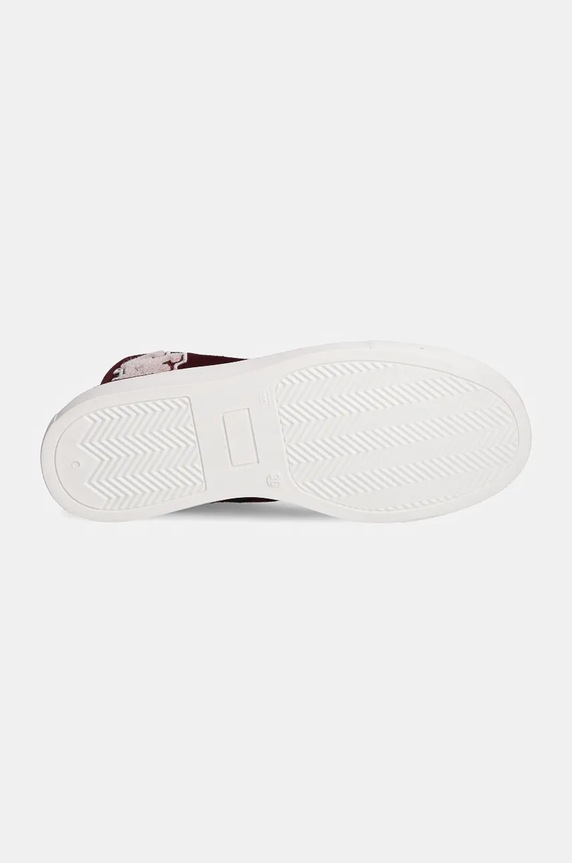 Elisabetta Franchi trampki zamszowe dziecięce F4A9.E0108.1279 bordowy
