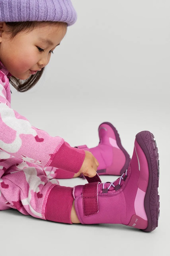 Dječje zimske čizme Reima Talvella Kids Planet friendly roza 5400150A.G.9BYH
