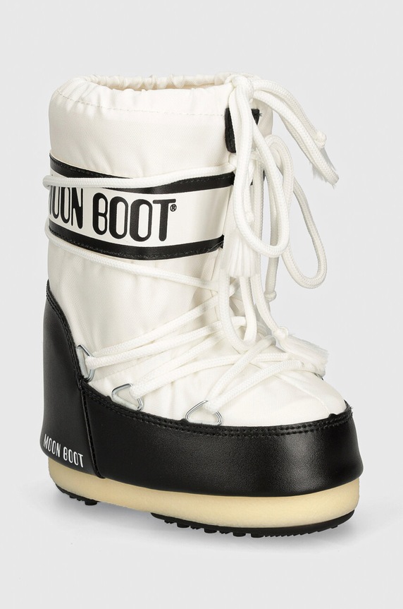 Moon Boot śniegowce dziecięce ICON NYLON syntetyczny biały 80D1400440