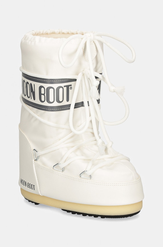 Dětské sněhule Moon Boot ICON NYLON textilní bílá 80D1400440