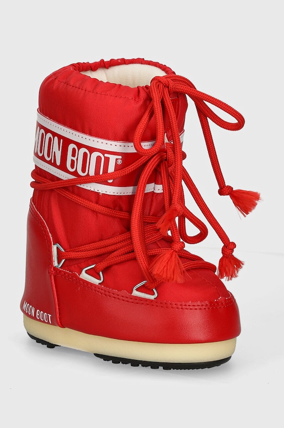 Παιδικές μπότες χιονιού Moon Boot ICON NYLON συνθετικό κόκκινο 80D1400440