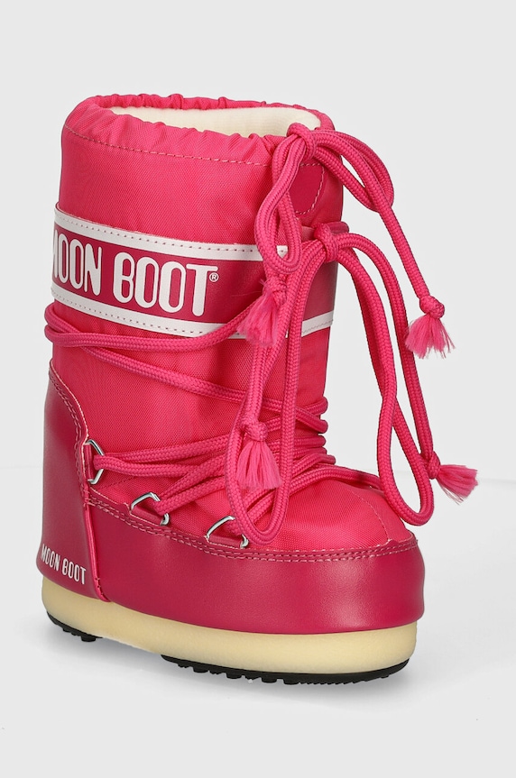 Detské snehule Moon Boot ICON NYLON textilný ružová 80D1400440