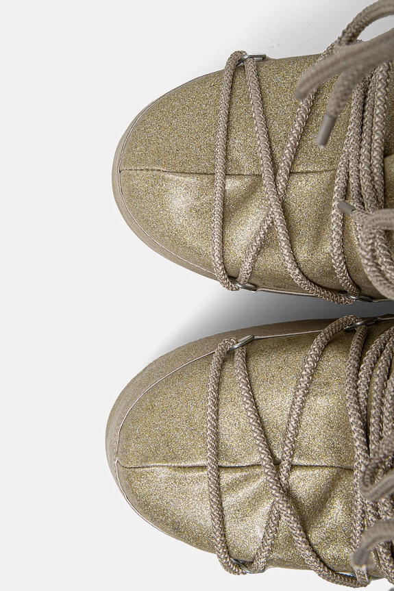 Dječje cipele za snijeg Moon Boot ICON GLITTER zlatna 80D1402850