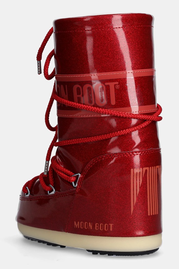 Dievča Detské snehule Moon Boot ICON JR GLITTER 80D3400290 červená