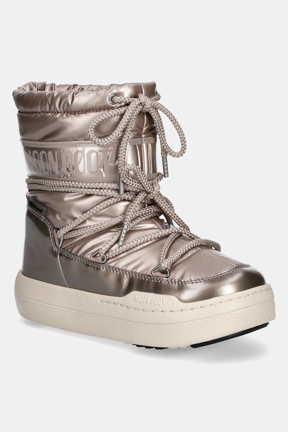 Dětské sněhule Moon Boot JR PARK BOOT imitace kůže zlatá 80D3440020.G.35.38