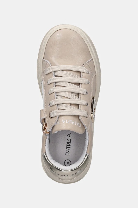 Patrizia Pepe sneakers pentru copii bej PPJ853.31.34