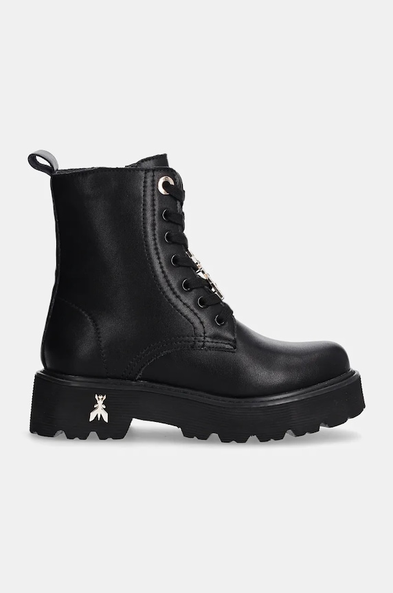 Kožené workery Patrizia Pepe Girl PPJ884.35.41 čierna AW24