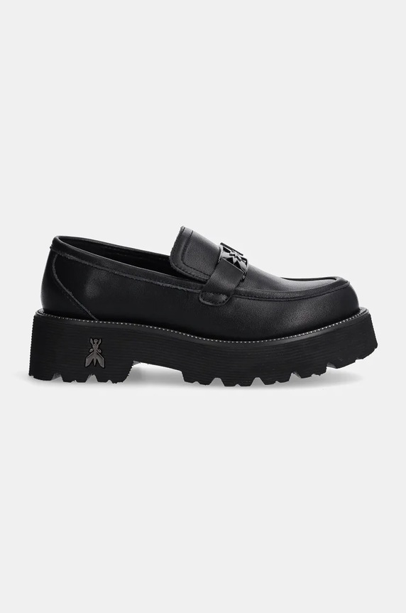 Детски кожени мокасини Patrizia Pepe Girl PPJ887.35.41 черен AW24