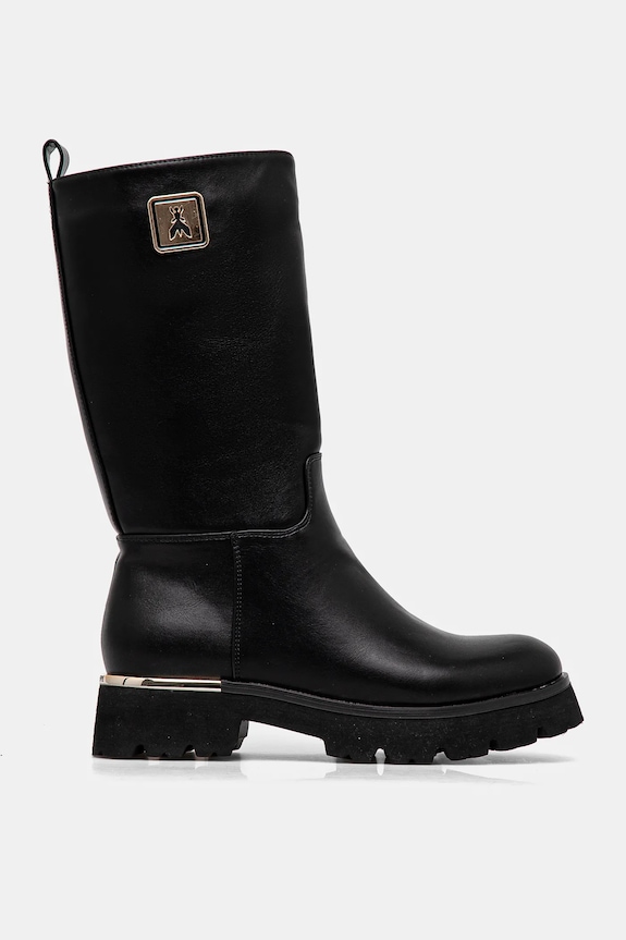 Patrizia Pepe Girl kozaki skórzane PPJ896.35.41 czarny AW24