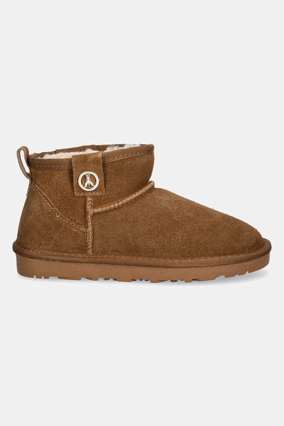 Semišové snehule Patrizia Pepe Girl PPJ793.35.41 hnedá AW24