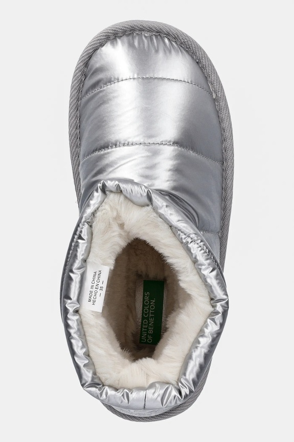 Dětské sněhule United Colors of Benetton stříbrná 8GCPCD01L.G.Seasonal